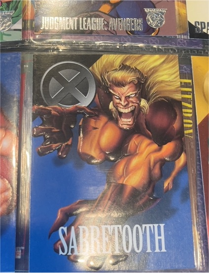 1996 Fleer/SkyBox Marvel Vision #47 Sabretooth — front