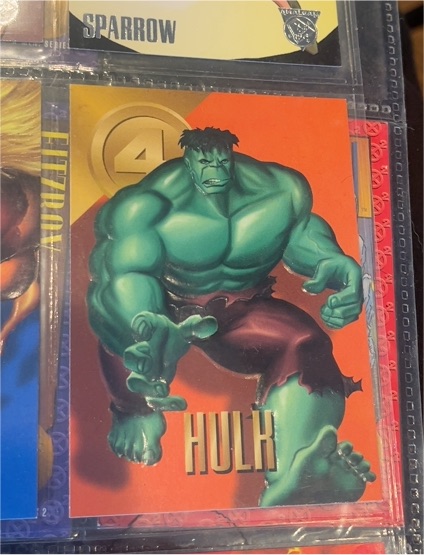 1996 Fleer Skybox Marvel Vision #70 Hulk — front