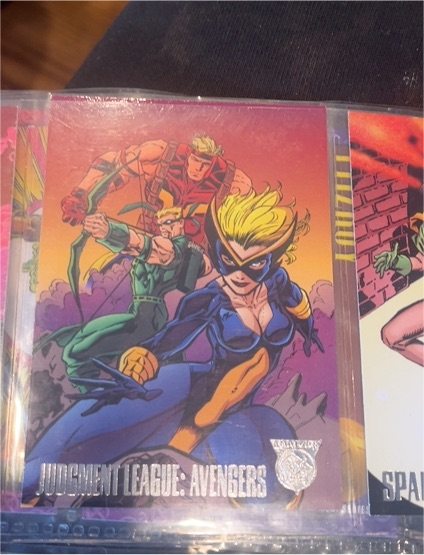 1996 Fleer Skybox #18 Judgment League: Avengers — front