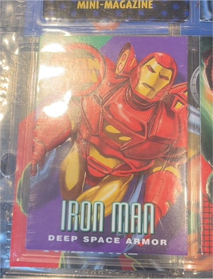 1994 Marvel Masterpieces #56 Iron Man Deep Space Armor — front