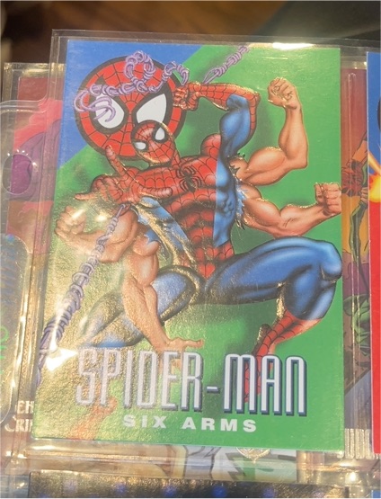 1996 Fleer Skybox Marvel Vision #3 Spider-Man Six Arms — front