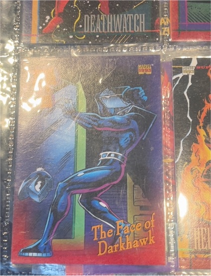 1993 Skybox Marvel Universe Series 4 #138 The Face of Darkhawk — front