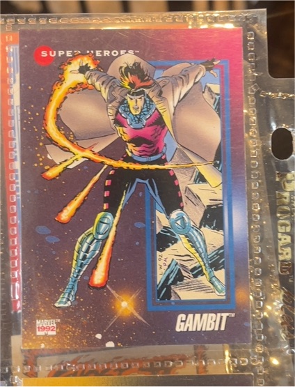1992 Impel Marvel Super Heroes #4 Gambit — front