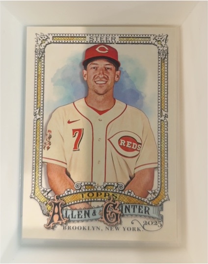 2025 Topps Allen & Ginter #186 Spencer Steer — front
