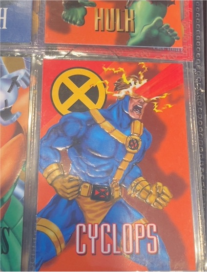 1996 Fleer/SkyBox Marvel Vision #30 Cyclops — front