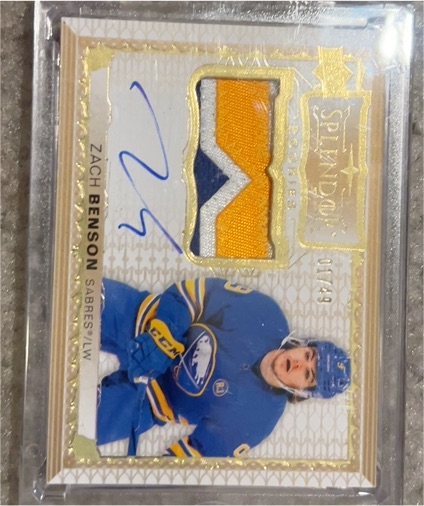 2023-24 Upper Deck The Cup Splendor #SP-ZB Zach Benson — front