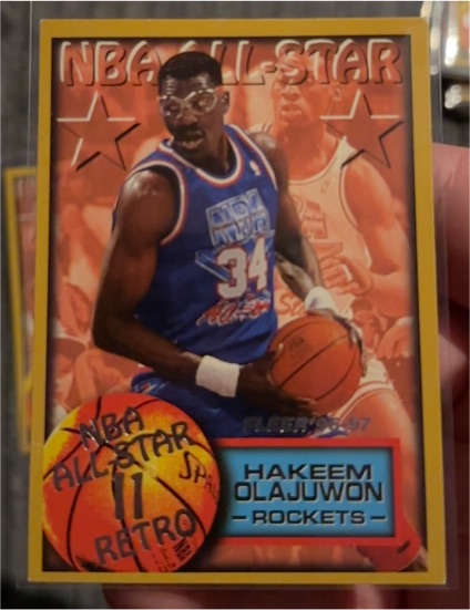 1996-97 Fleer NBA All-Star Retro #279 Hakeem Olajuwon — front