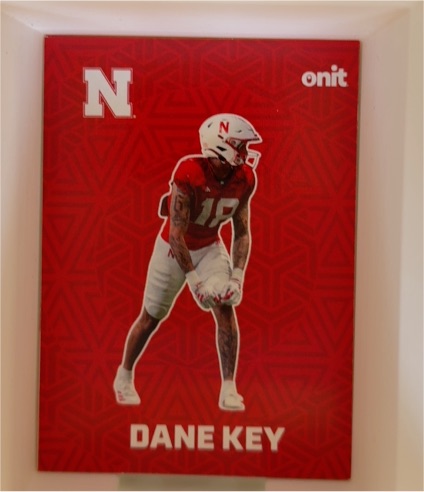 2025 Onit Nebraska Cornhuskers Dane Key Red Fusion #F-6 — front