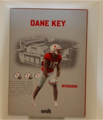 2025 Onit Nebraska Cornhuskers Football Dane Key — front