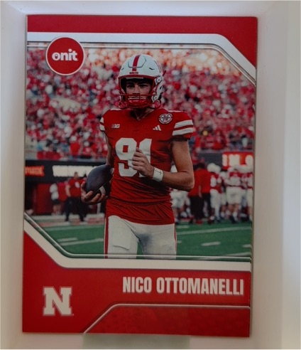 2025 Onit #Nico Ottomanelli Nebraska Cornhuskers — front