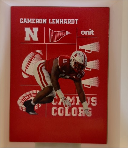 2025 ONIT Football Nebraska Cornhuskers F-3 Cameron Lenhardt — front