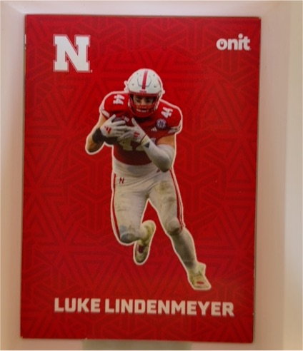 2025 Onit Nebraska Cornhuskers Luke Lindenmeyer Red Fusion #F-10 — front