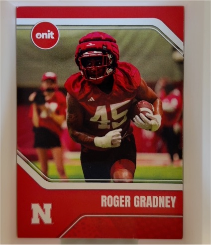 2025 Onit Nebraska Cornhuskers Roger Gradney #B45 — front