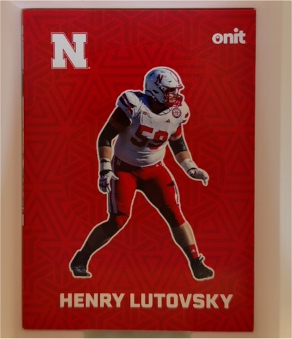 2025 Onit Nebraska Cornhuskers Henry Lutovsky — front