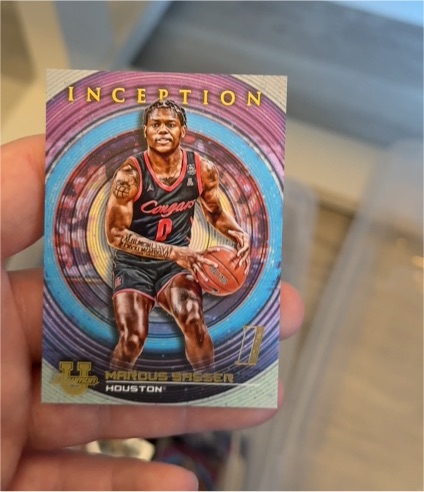 2022-23 Bowman Inception University #77 Marcus Sasser — front