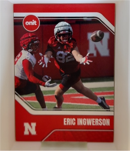2025 Onit Eric Ingwerson Nebraska Cornhuskers — front