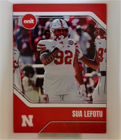 2025 Onit Sua Lefotu Nebraska Cornhuskers — front