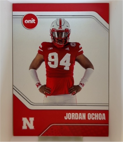 2025 Onit Nebraska Cornhuskers #B-48 Jordan Ochoa — front