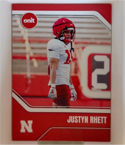 2025 Onit #B-12 Justyn Rhett — front