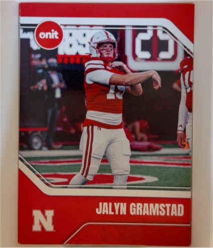 2025 Onit Jalyn Gramstad Nebraska Cornhuskers — front