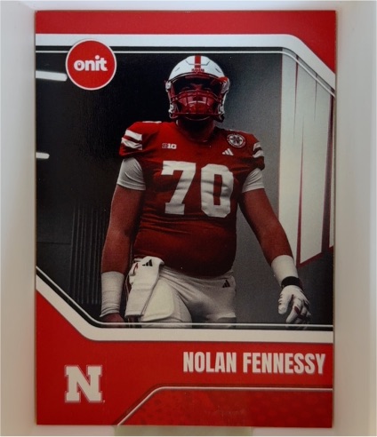 2025 Onit Nolan Fennessy Nebraska Cornhuskers — front