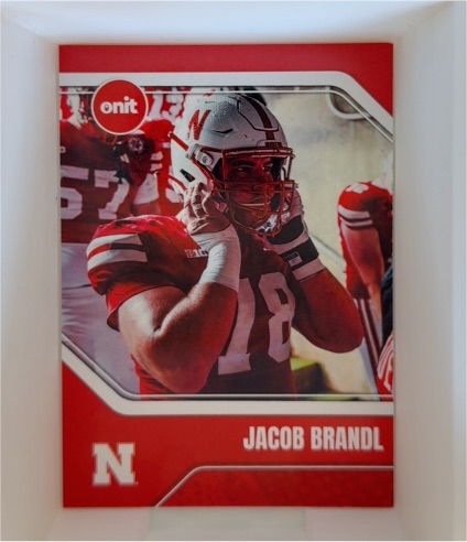 2025 Onit Jacob Brandl Nebraska Cornhuskers — front