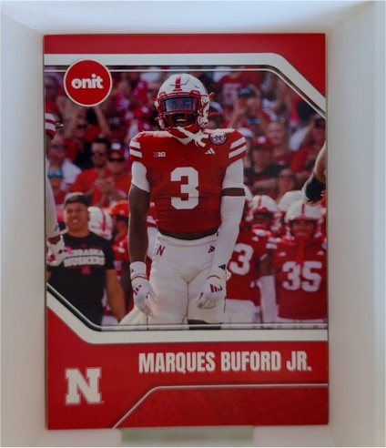 2025 Onit #Marques Buford Jr. Nebraska Cornhuskers — front