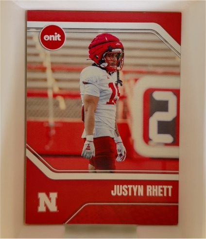 2025 Onit # Justyn Rhett — front