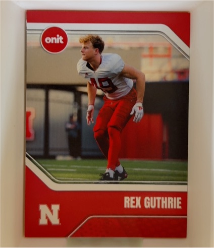 2025 Onit Rex Guthrie Nebraska Cornhuskers — front