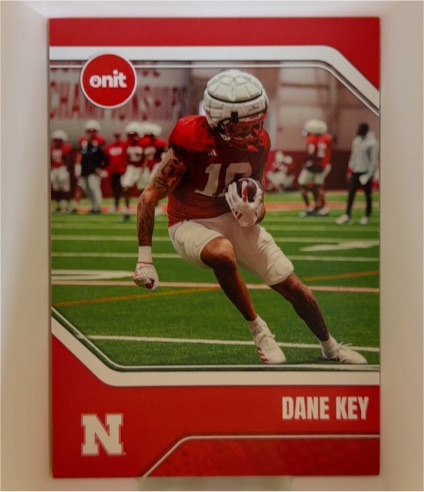 2025 ONIT #Dane Key Nebraska Cornhuskers — front