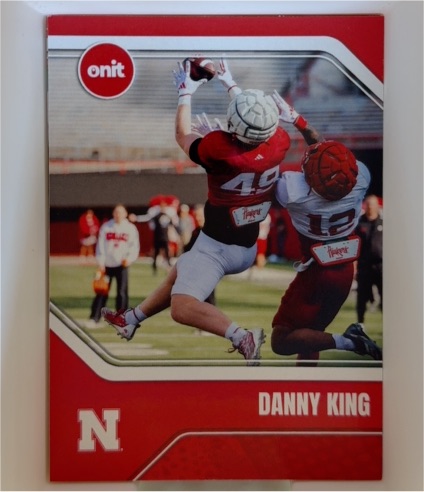 2025 Onit # Danny King Nebraska Cornhuskers — front