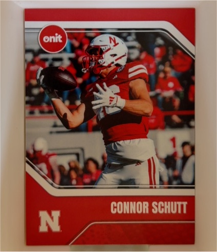 2025 Onit Nebraska Cornhuskers Connor Schutt #B-13 — front