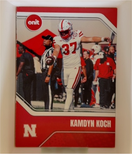 2025 Onit Kamdyn Koch Nebraska Cornhuskers — front
