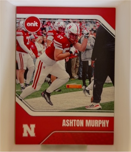 2025 Onit Nebraska Cornhuskers Ashton Murphy #B3 — front