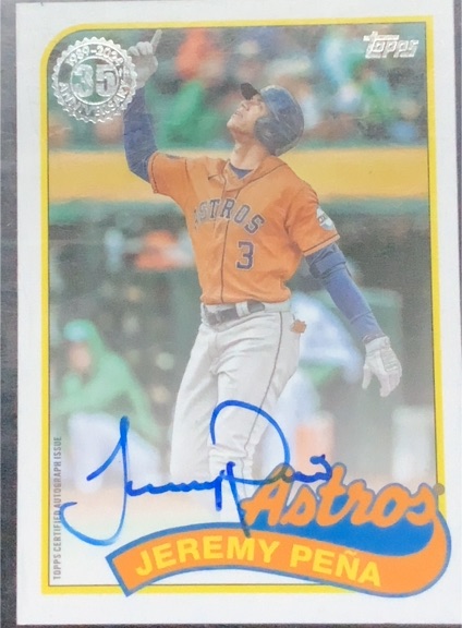 1989 Topps #35 Jeremy Peña — front