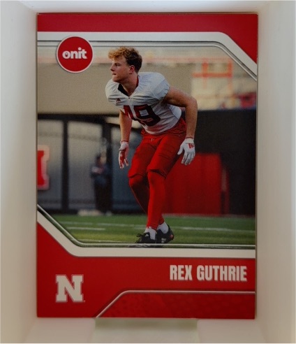 2025 Onit #Rex Guthrie Nebraska Cornhuskers — front