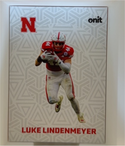 2025 Onit Luke Lindenmeyer Nebraska Cornhuskers — front