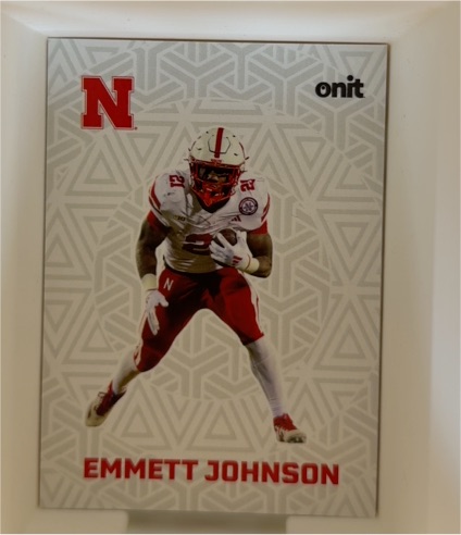 2025 Onit Athlete Emmett Johnson Nebraska — front