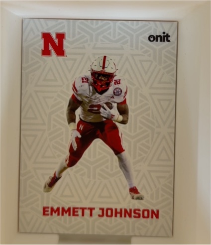 2025 Onit Emmett Johnson Nebraska Cornhuskers — front