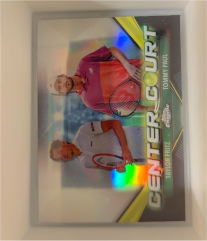 2024 Topps Chrome Tennis Center Court #CCC-FP Taylor Fritz & Tommy Paul — front