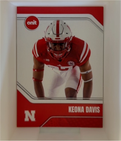 2025 Onit Nebraska Cornhuskers Keona Davis #B53 — front