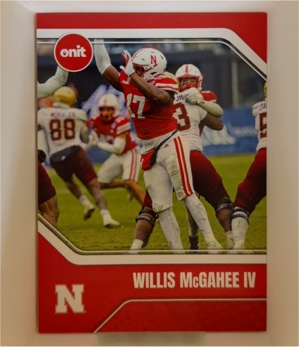 2025 Onit #Willis McGahee IV Nebraska Cornhuskers — front