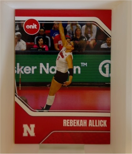 2025 Onit #Rebekah Allick Nebraska Cornhuskers Volleyball — front