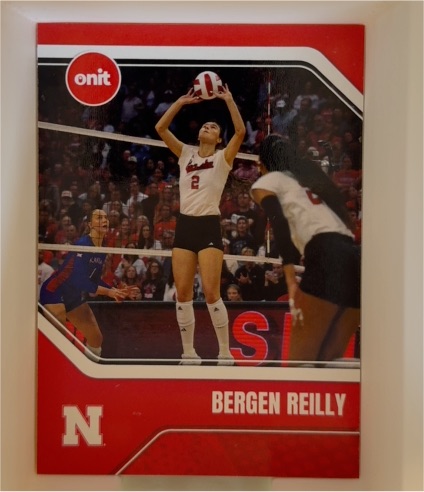 2025 Onit Nebraska Cornhuskers Volleyball Red #B2 Bergen Reilly — front