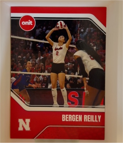 2025 Onit Nebraska Cornhuskers Volleyball #B2 Bergen Reilly — front