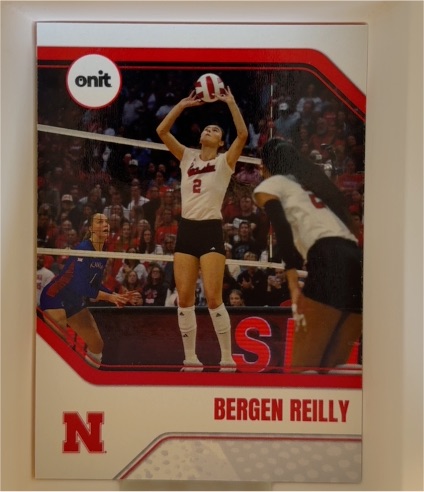 2025 Onit #B2 Bergen Reilly Nebraska Cornhuskers Volleyball — front