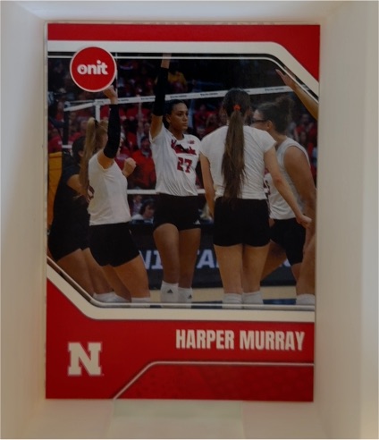 2025 Onit Nebraska Cornhuskers Volleyball Red #B4 Harper Murray — front