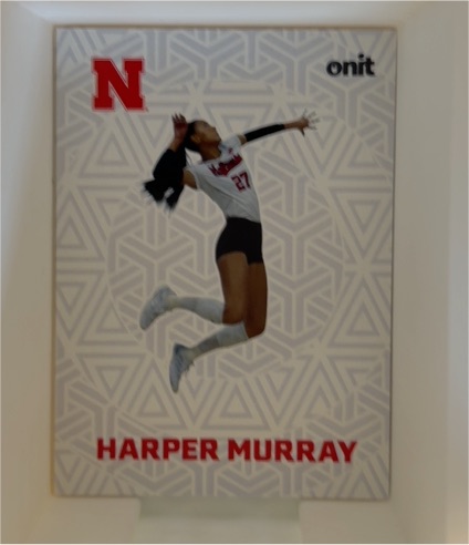 2025 Onit #F-11 Harper Murray Nebraska Cornhuskers Volleyball — front