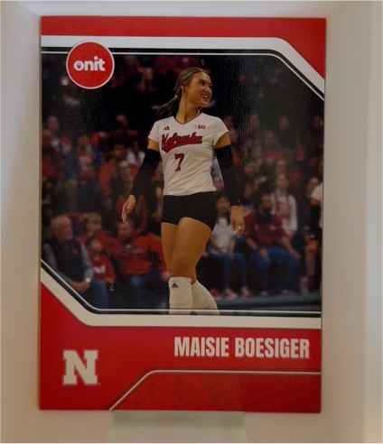 2025 Onit Nebraska Cornhuskers Volleyball #B7 Maisie Boesiger — front