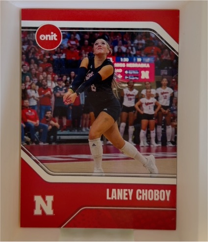2025 Onit Nebraska Cornhuskers Volleyball #B6 Laney Choboy — front